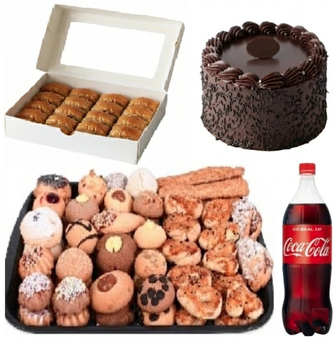 1 Adet 4 Kişilik Çikolatalı Yaş Pasta Dahil Menü Siirt pasta