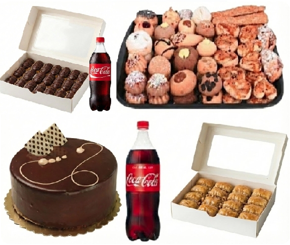 2x1 Litre Kola İle Tamamlanmış 4-6 Kişilik Menü Siirt pasta