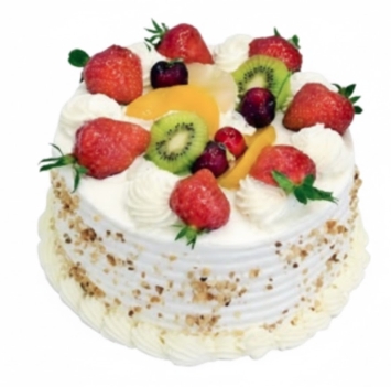 4 ile 6 kişilik karışık mevsim meyveli yaş pasta Siirt pasta