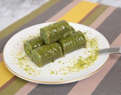 Geleneksel Tariflerle 1000 Gr Fıstık Sarma Siirt pasta