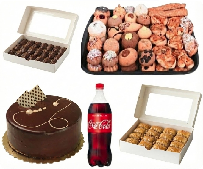 Hijyenik Üretim 5'li Cevizli Menü Siirt pasta