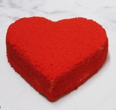 Kırmızı Kalp Temalı 6-9 Kişilik Özel Yapım Yaş Pasta Siirt pasta