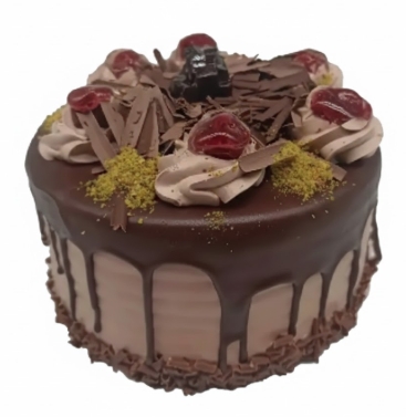 Klasik Çikolatalı 6-9 Kişilik Tatlı Kutlama Pastası Siirt pasta