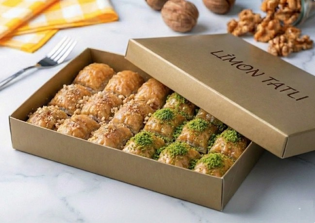 Özenle Hazırlanmış 1 kg Cevizli Fıstıklı Siirt pasta